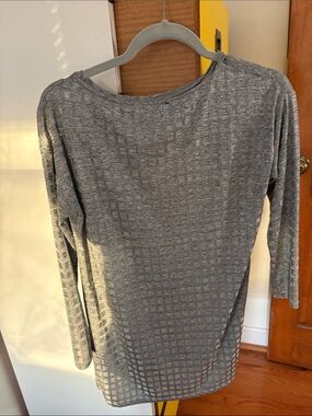 Zara Gray Textured Knit Top